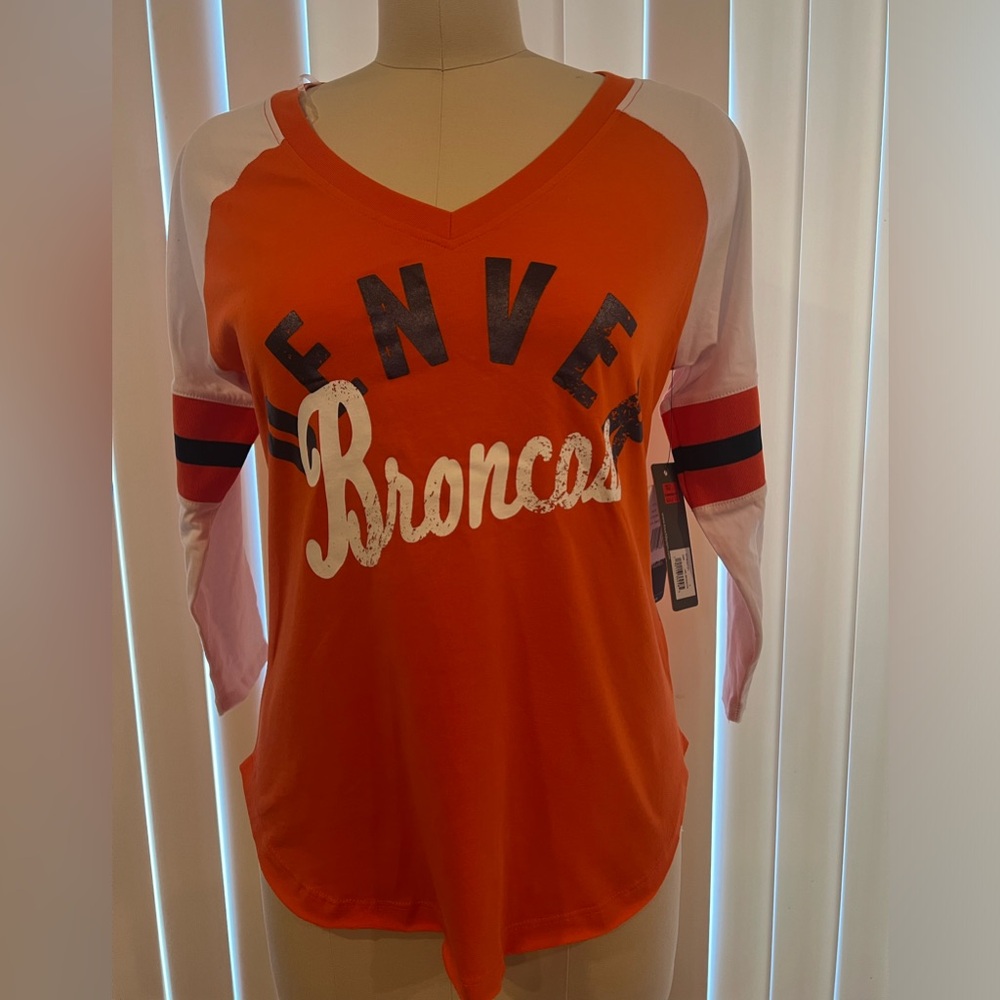 NWT Touch By Alyssa Milano Denver Bronco’s Shirt Size Large